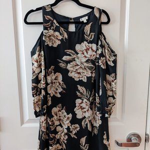 Cutout sleeve business casual dress